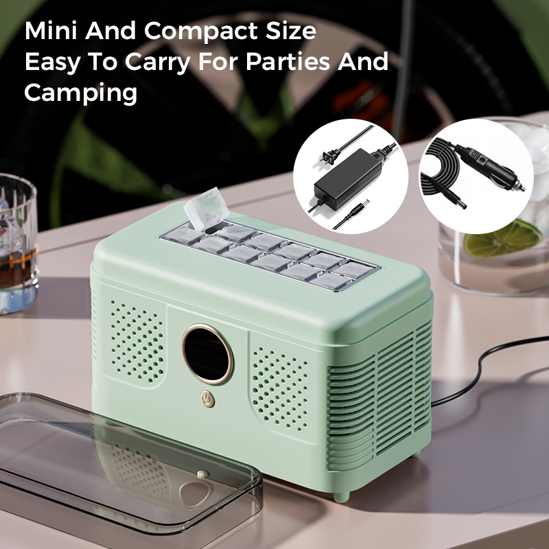 12V/220V Portable Mini Ice Mak - مراجعة Home Office Gear وسعره