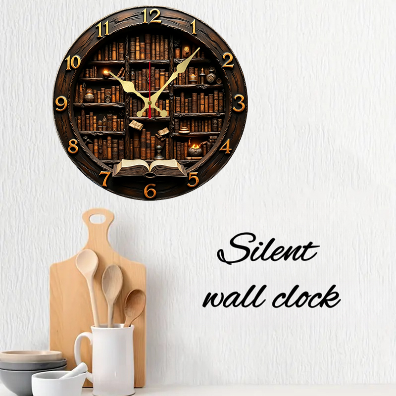 Library Nook Style Wooden Roun - مراجعة Home Office With Library وسعره