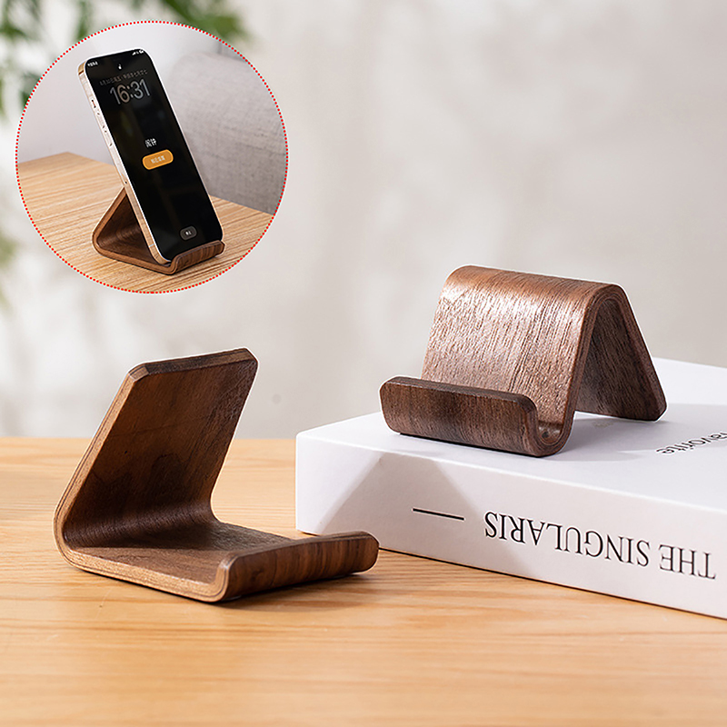 【C】Simple Wooden Phone Holder  - مراجعة Home Office Call Center وسعره