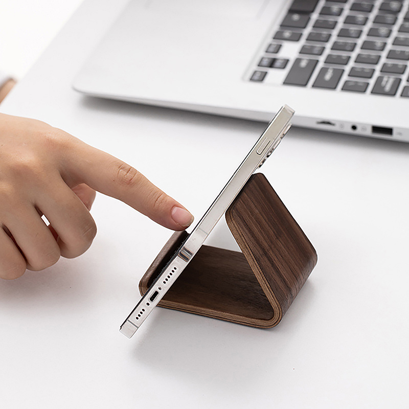 【C】Simple Wooden Phone Holder  - مراجعة Home Office Call Center وسعره