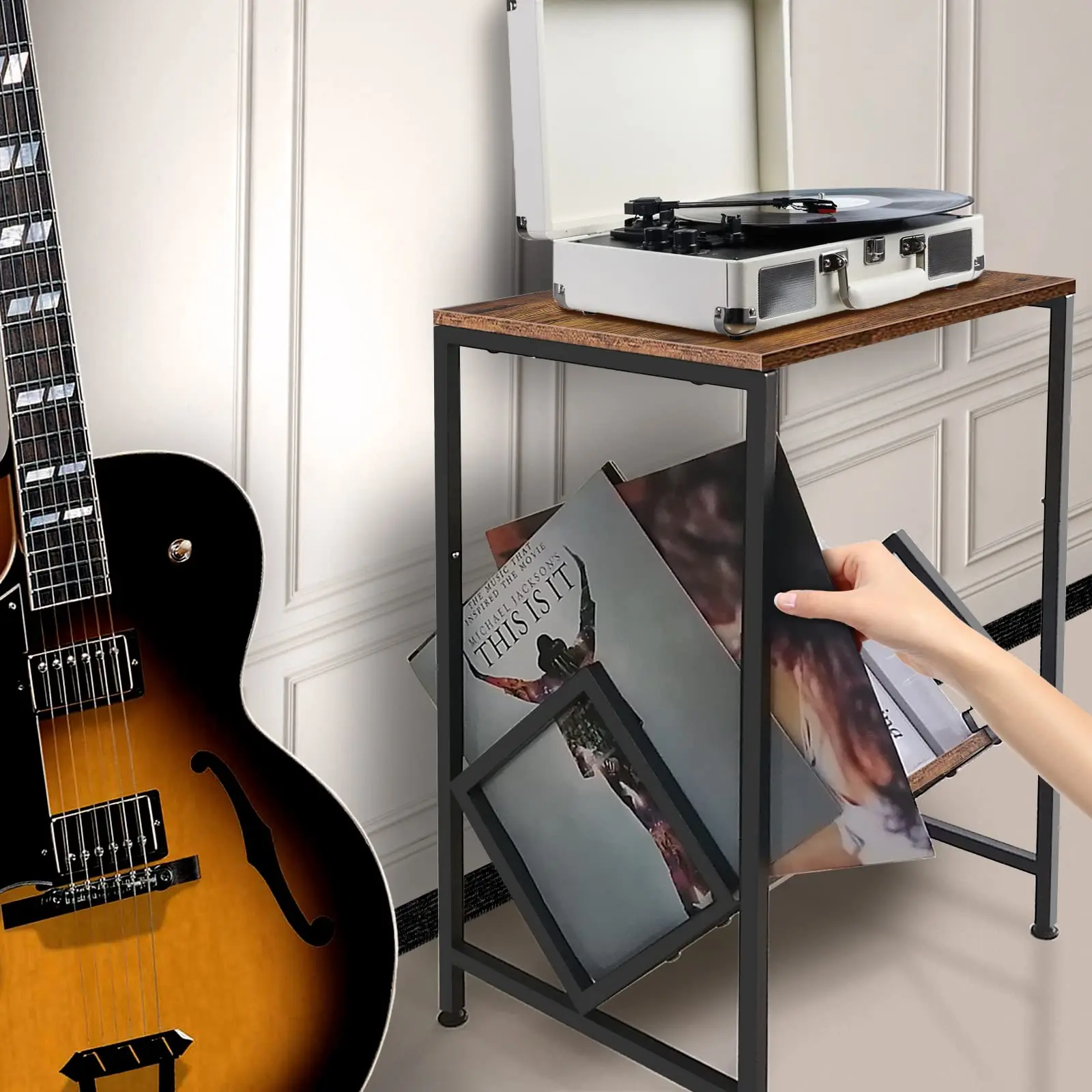 'Table Nightstand Up to 80 Alb - مراجعة Home Office Of Amazon وسعره