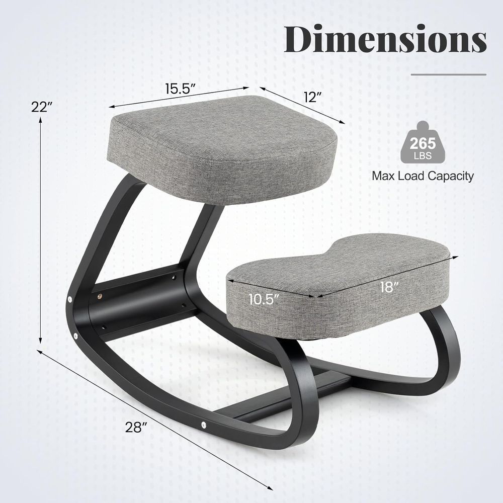 Ergonomic Kneeling Chair with  - مراجعة Ergonomic Office Chair وسعره