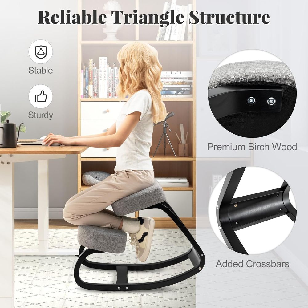 Ergonomic Kneeling Chair with  - مراجعة Ergonomic Office Chair وسعره