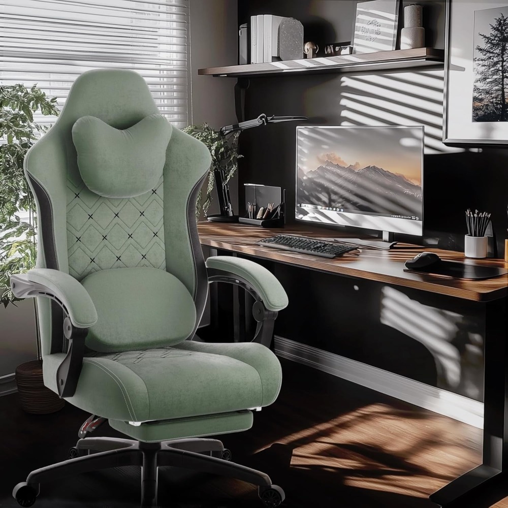 Big and Tall Fabric Gaming Cha - مراجعة Ergonomic Office Chair وسعره
