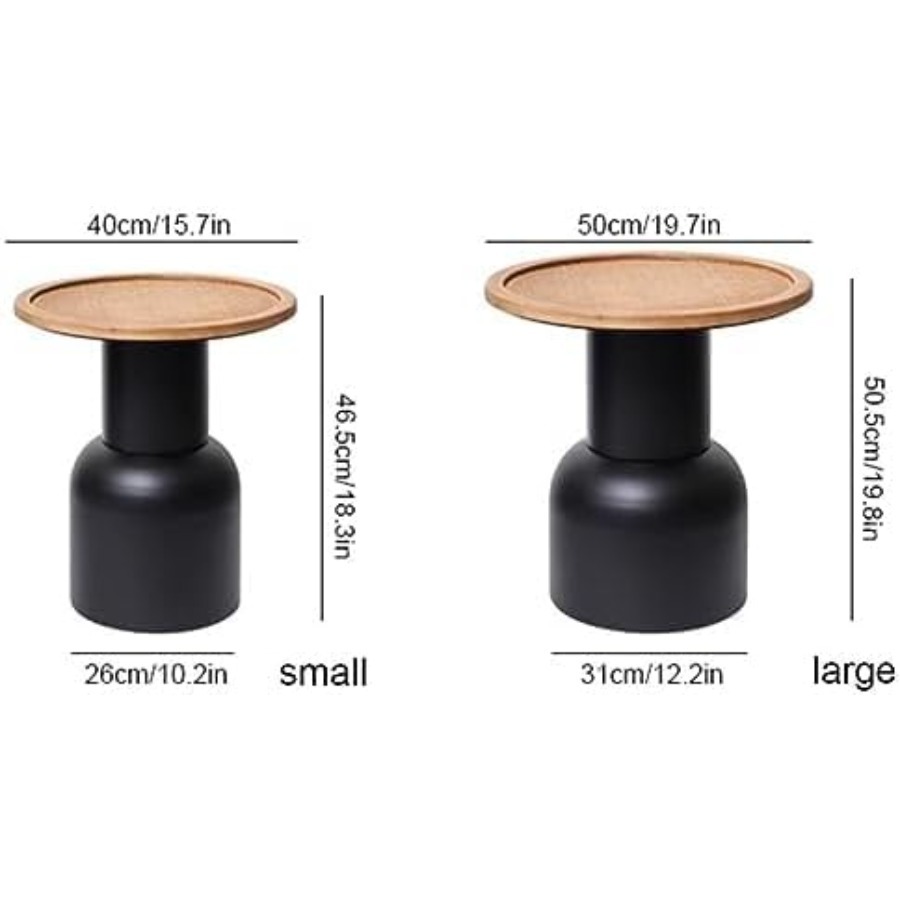 Round End Table, Industrial Ir - مراجعة Home Office Industrial Style وسعره