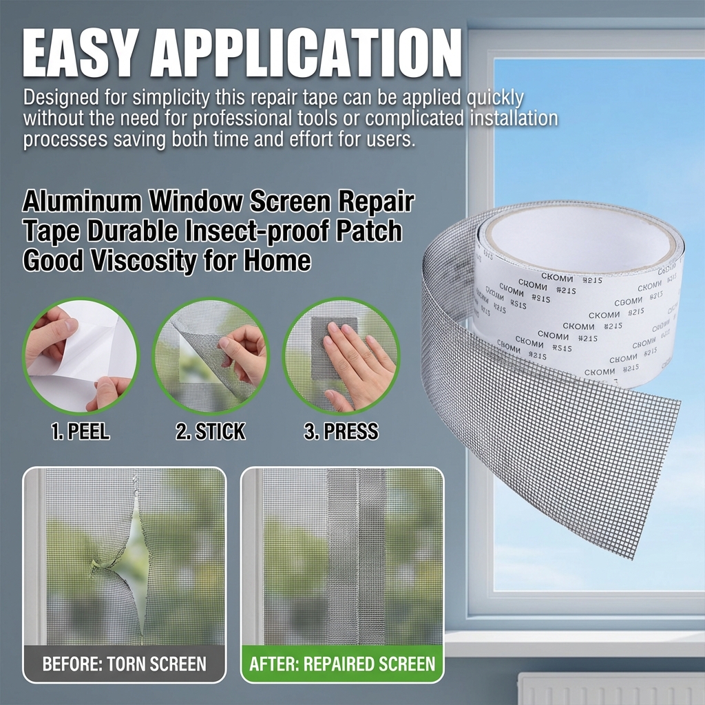 Aluminum Screen Repair Tape 2M - مراجعة Home Office 2M X 2M وسعره
